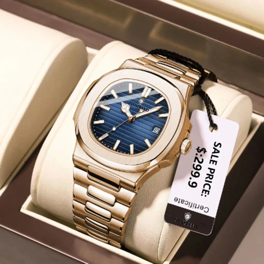 Smartwatch Luxury Watches - New Switzerland Man Casual Rose Gold