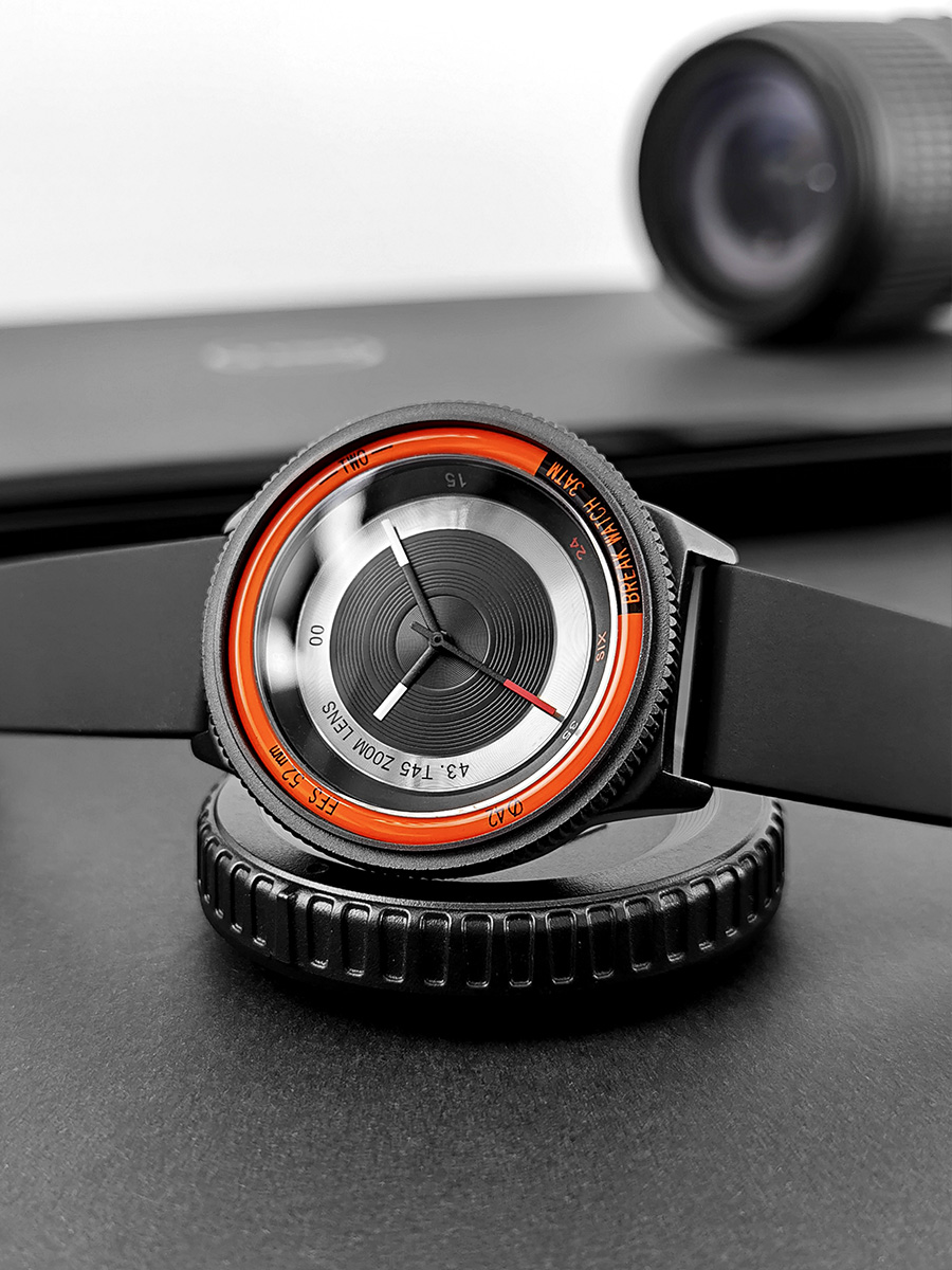 Silicone Sport Band - BREAK Black Camera Series Men Women
