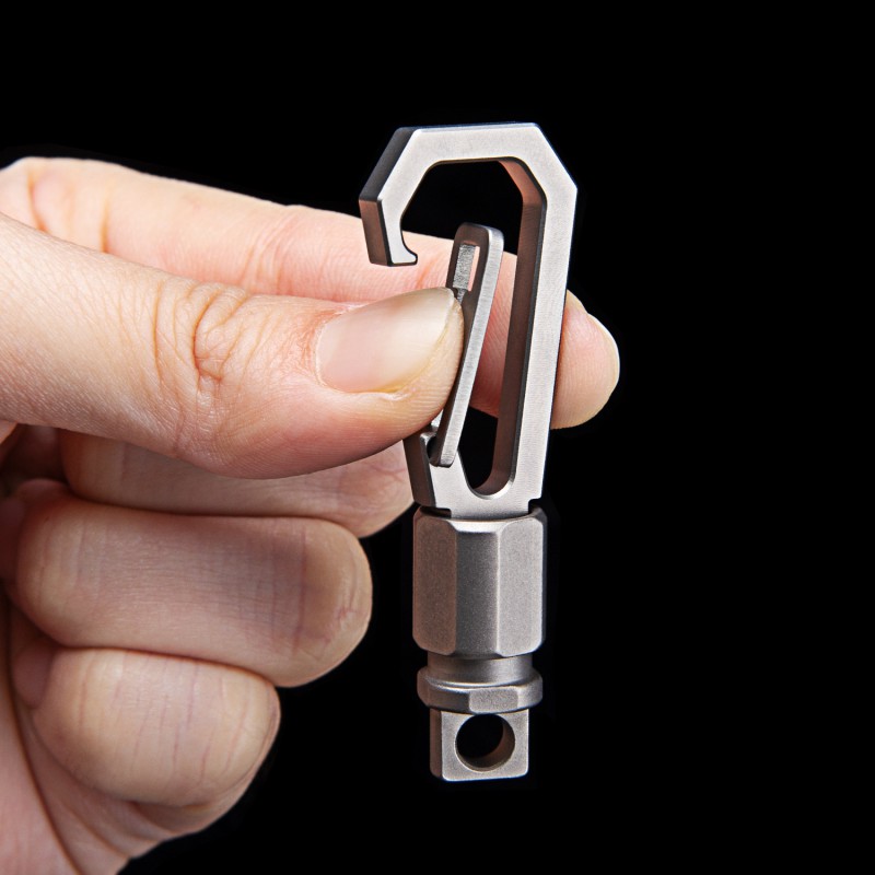 Tritium Gas Tube - 1pc Titanium Alloy Keychain EDC Quick