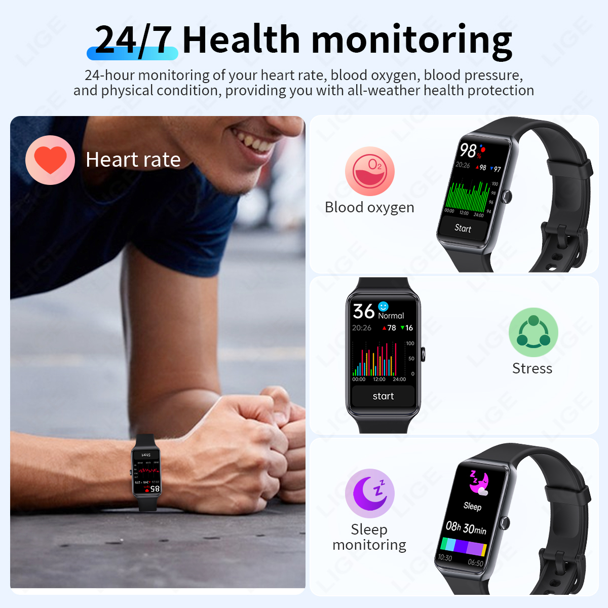 LIGE Couple Smart Wristband Me – Smartwatch Latest Watches For Men Bewertung und Preis