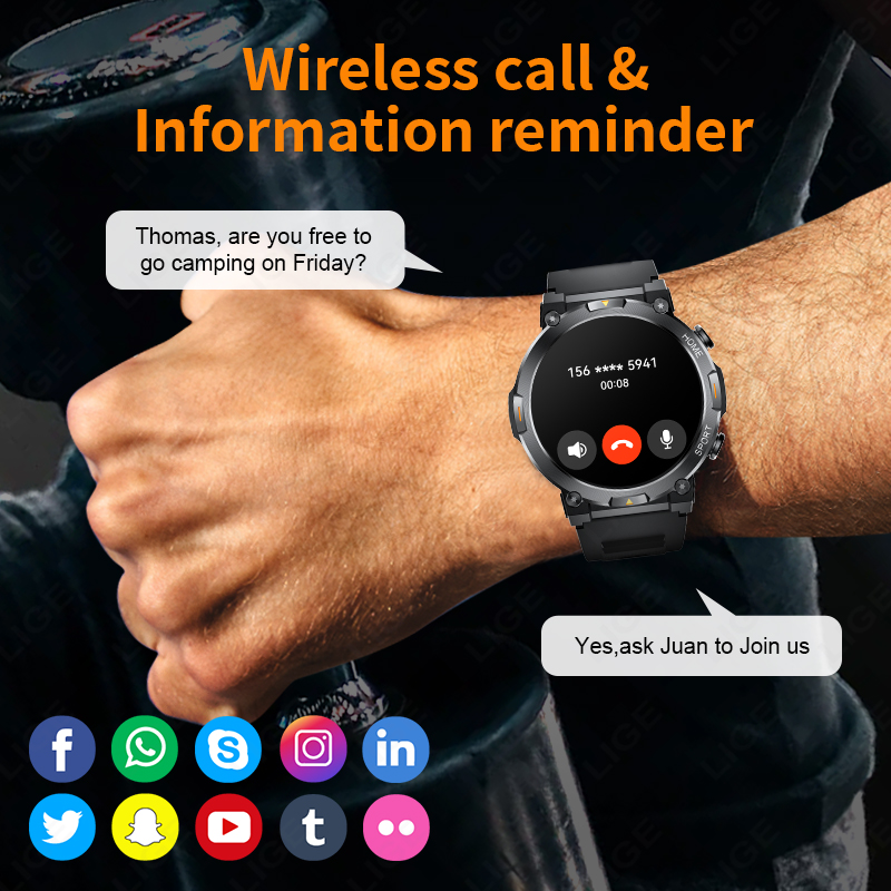 LIGE 2026 Men Smart Watch 1.43 – Smartwatch Latest Watches For Men Bewertung und Preis