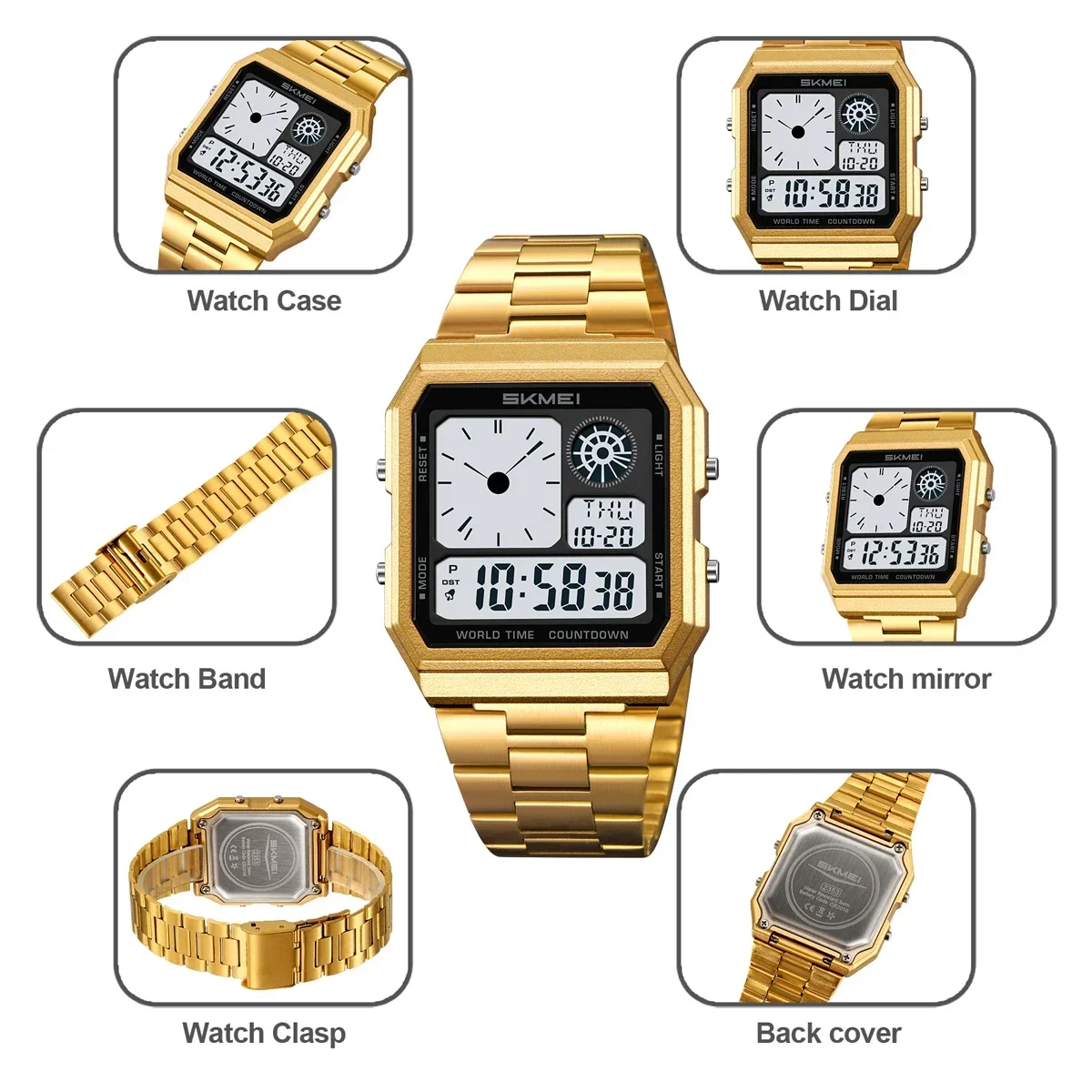 SKMEI 2353 Stainless Steel Str – Casio Watches Smartwatch Bewertung und Preis