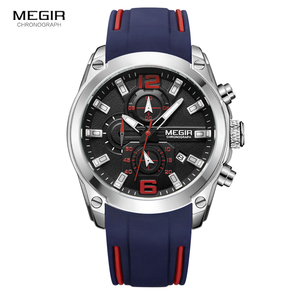 Megir Men's Chronograph Analog – Silicone Sport Band Bewertung und Preis