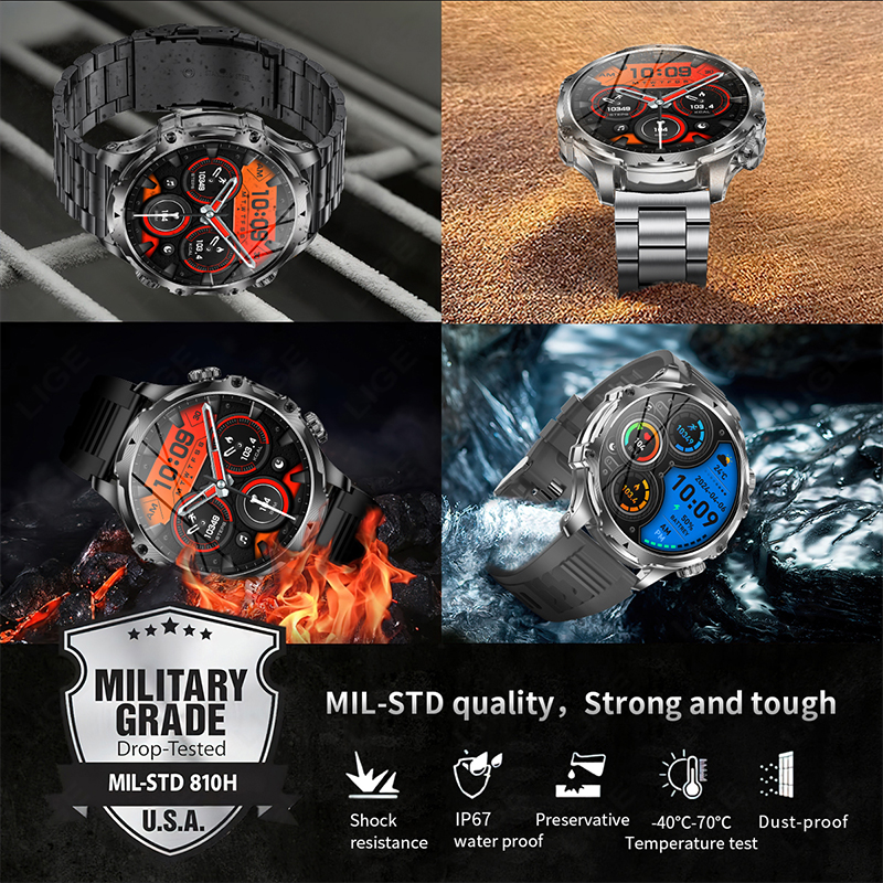 LIGE 700mah Large Battery Flas – Smartwatch Latest Watches For Men Bewertung und Preis