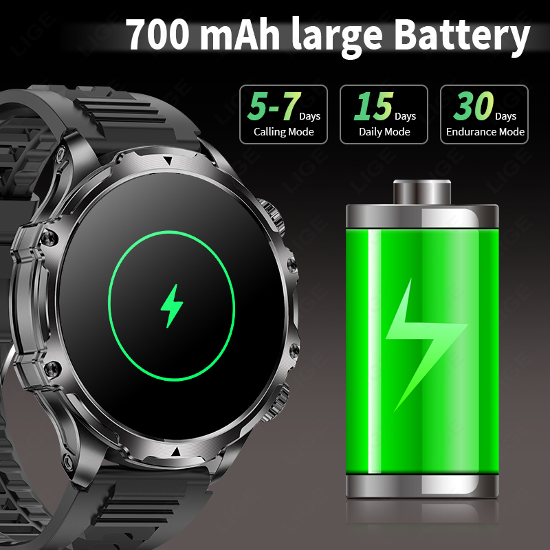 LIGE 700mah Large Battery Flas – Smartwatch Latest Watches For Men Bewertung und Preis