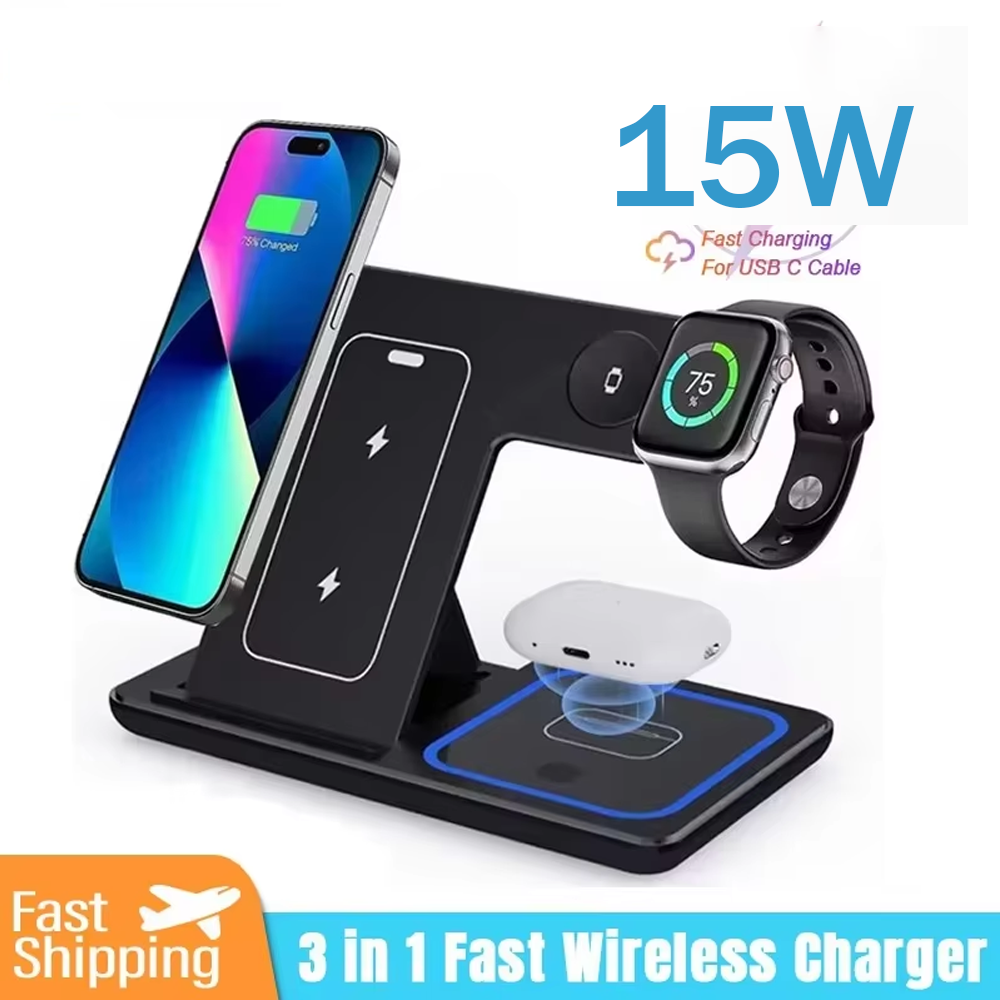 15W 3 in 1 Wireless Charger St – Smartwatch Apple Watch Bewertung und Preis