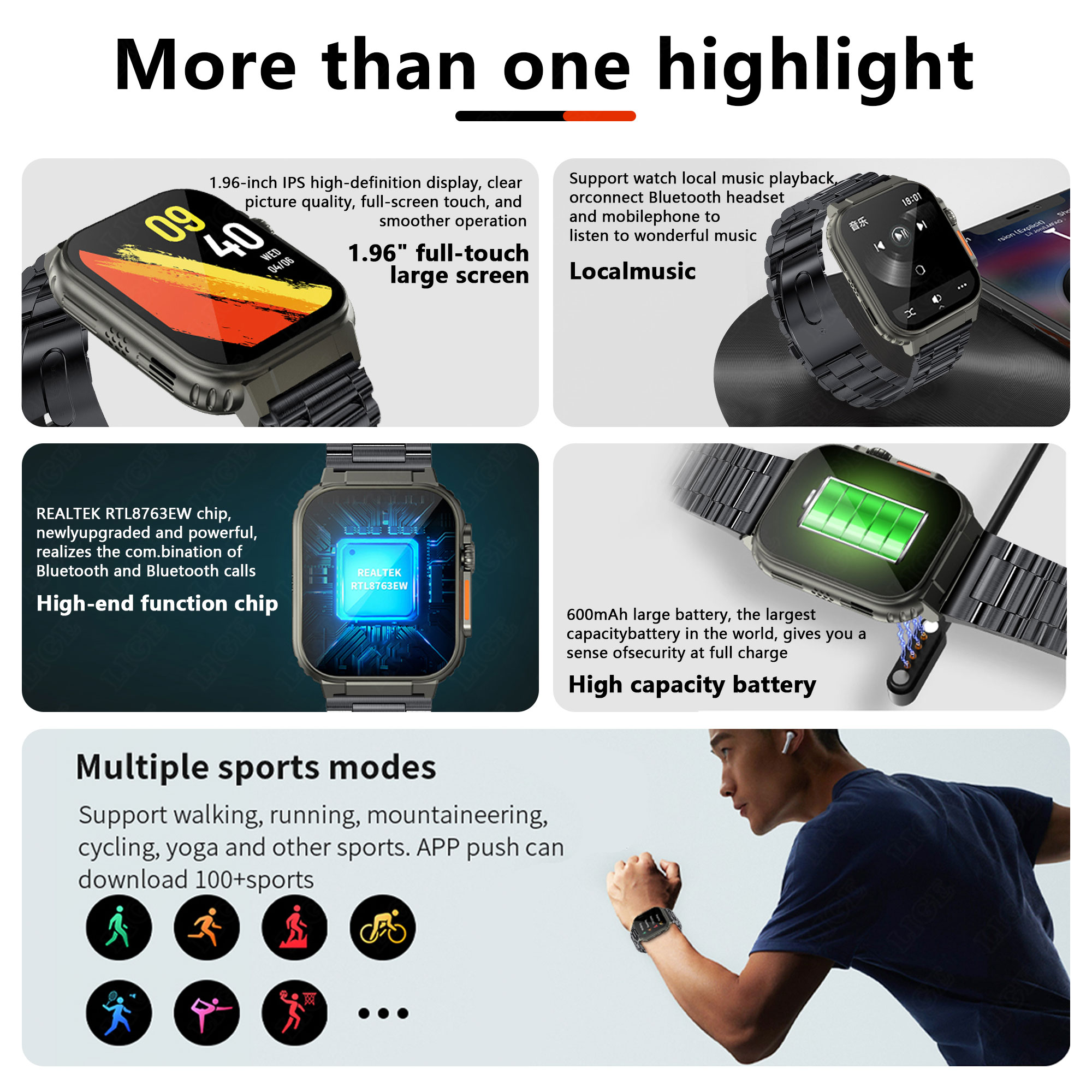 LIGE 600mAh Military Outdoor S – Smartwatch Latest Watches For Men Bewertung und Preis
