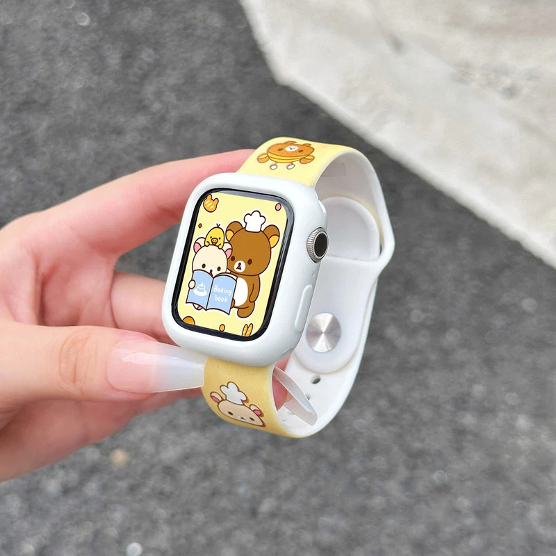 Cute Rilakkuma Print Silicone  – Silicone Sport Band Bewertung und Preis