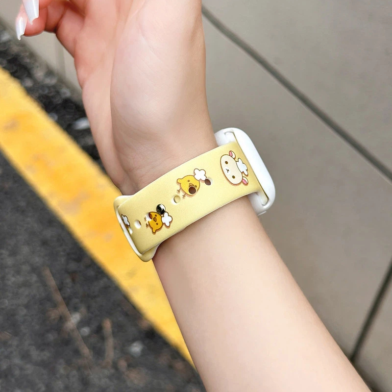 Cute Rilakkuma Print Silicone  – Silicone Sport Band Bewertung und Preis