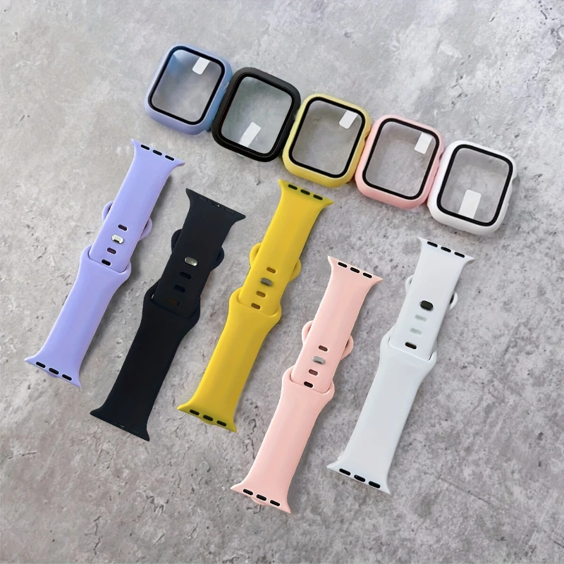 Glass+Case+band For Apple Watc – Silicone Sport Band Bewertung und Preis
