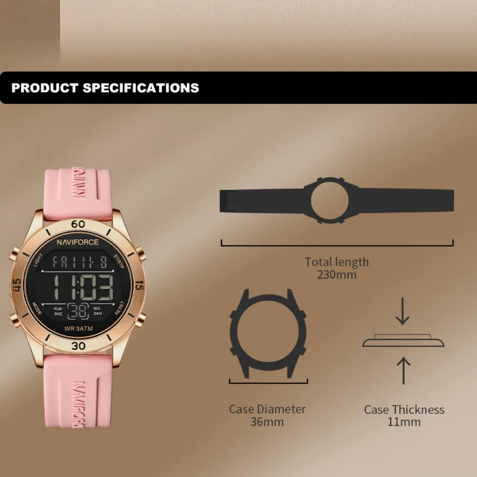 NAVIFORCE Watch For Women Fash – Silicone Sport Band Bewertung und Preis