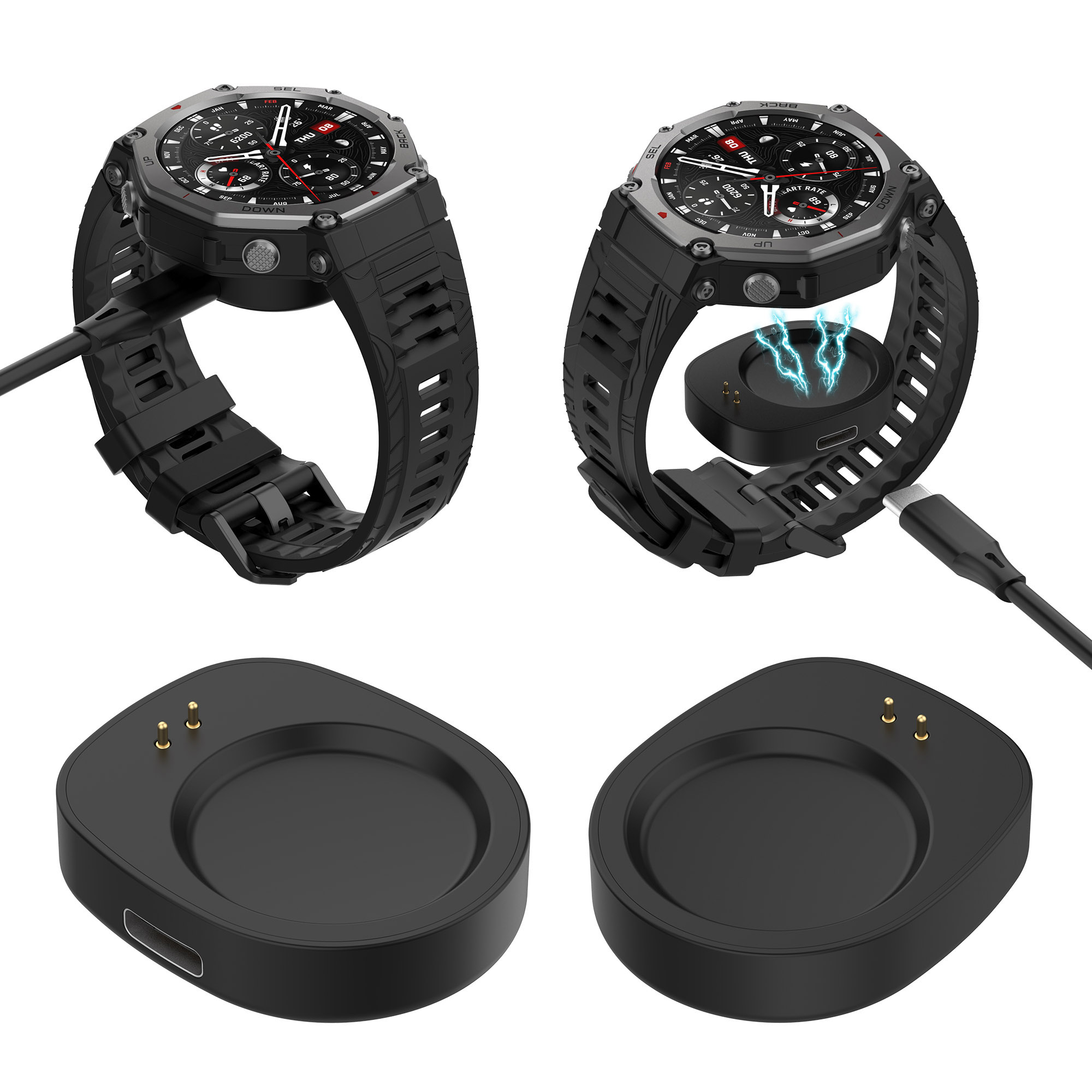 Charging Dock Adapter for Amaz – Smartwatch English Bewertung und Preis