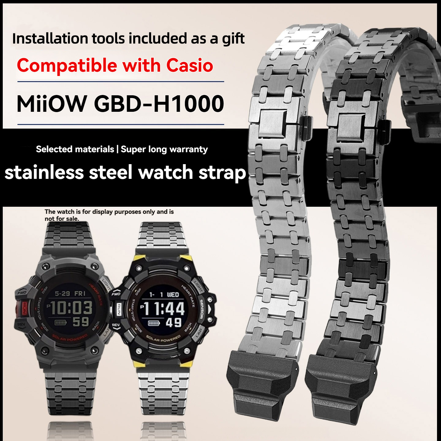 Modified metal stainless steel – Casio Watches Smartwatch Bewertung und Preis