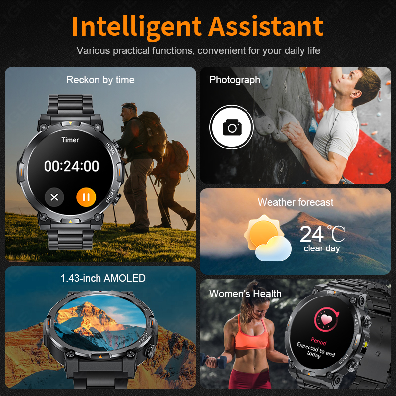 LIGE Outdoor Sports Smart Watc – Smartwatch Latest Watches For Men Bewertung und Preis