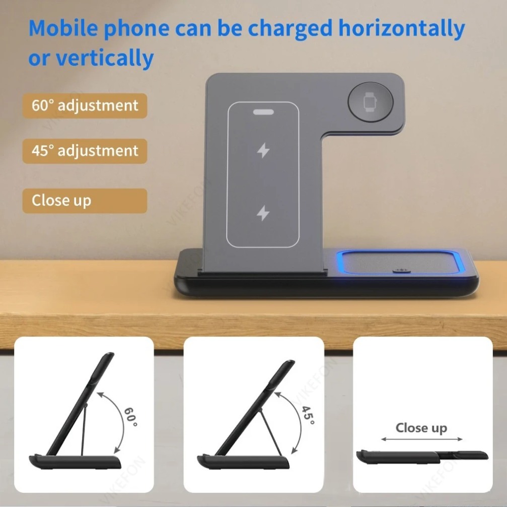 Foldable 3 in 1 Wireless Charg – Smartwatch Apple Watch Bewertung und Preis