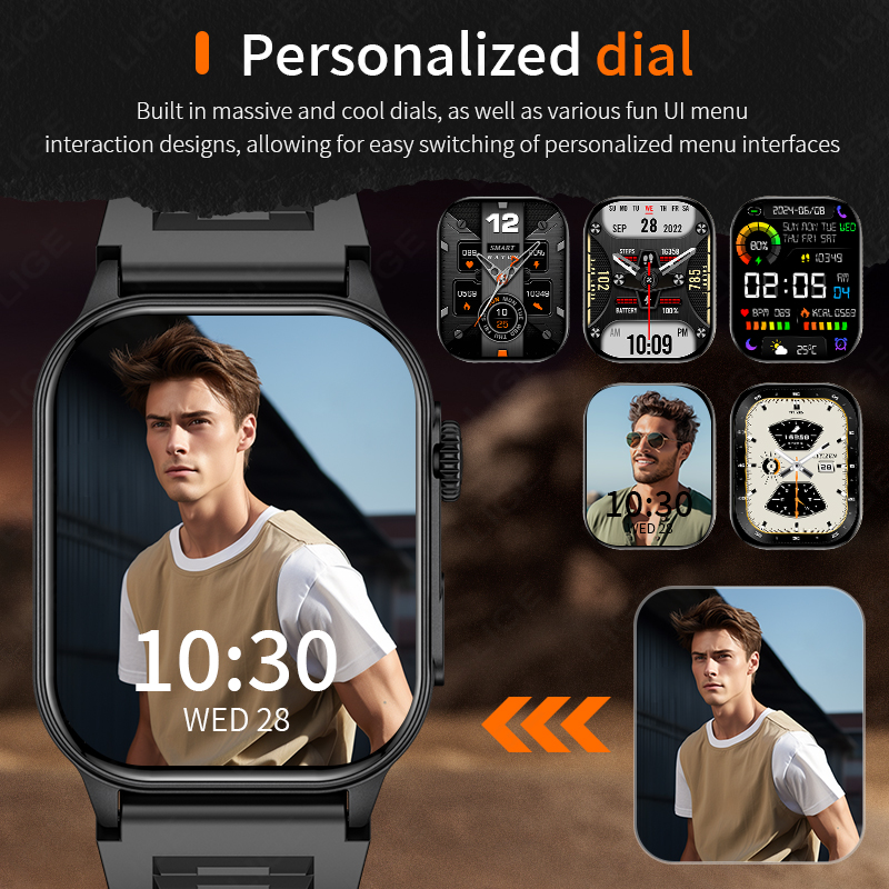 LIGE Smart Watch for Men 3ATM  – Smartwatch Latest Watches For Men Bewertung und Preis