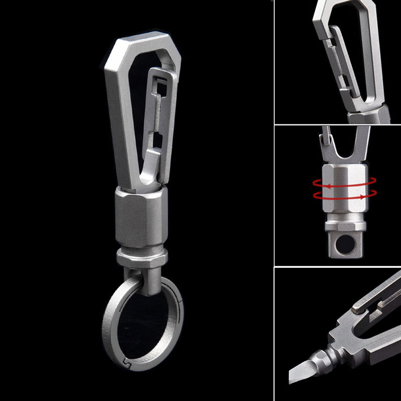 1pc Titanium Alloy Keychain ED – Tritium Gas Tube Bewertung und Preis